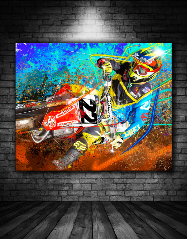 Chad Reed 22 MX Graffiti Painting – Exclusively Motorsport