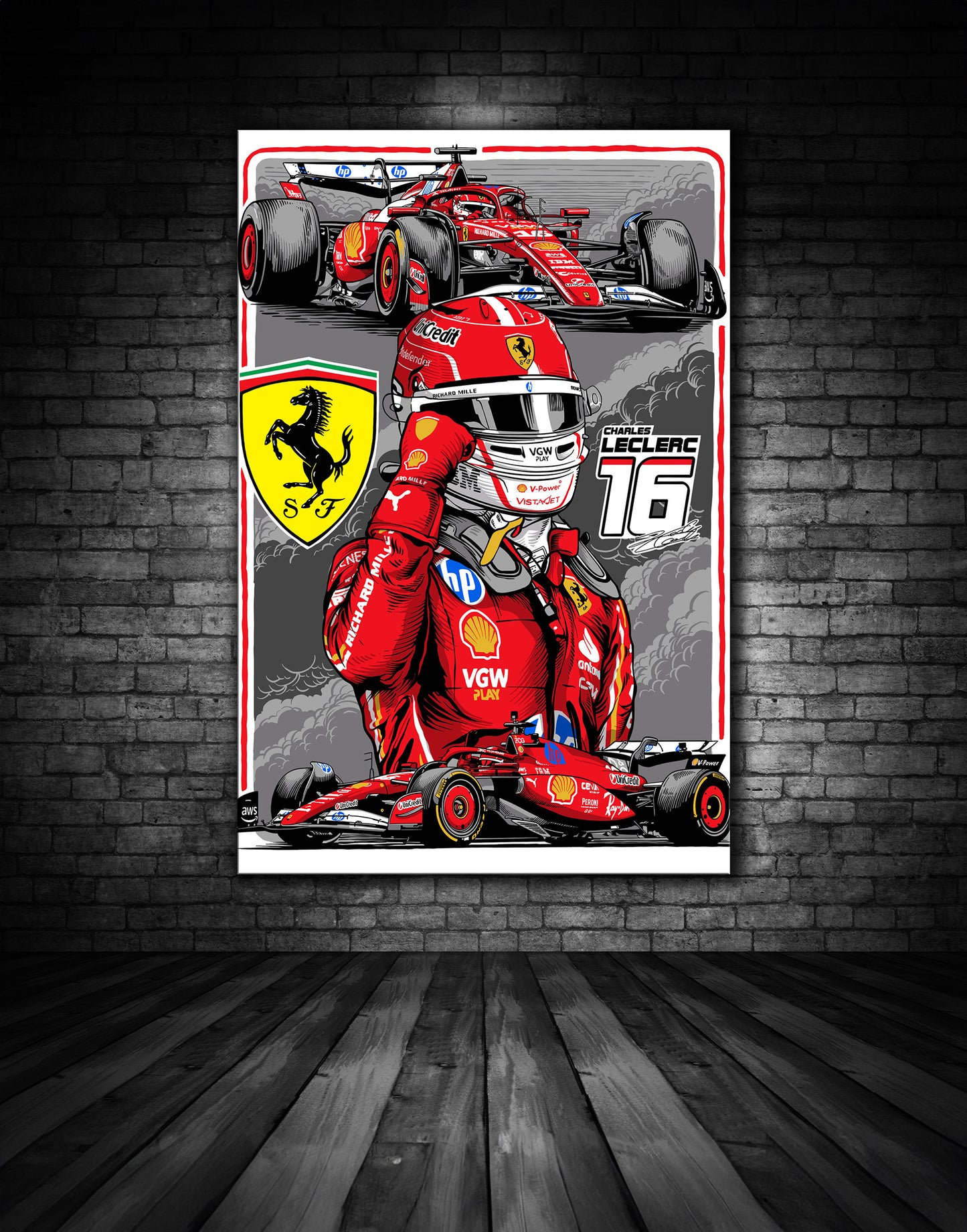 Charles Leclerc Ferrari White Edition 2025