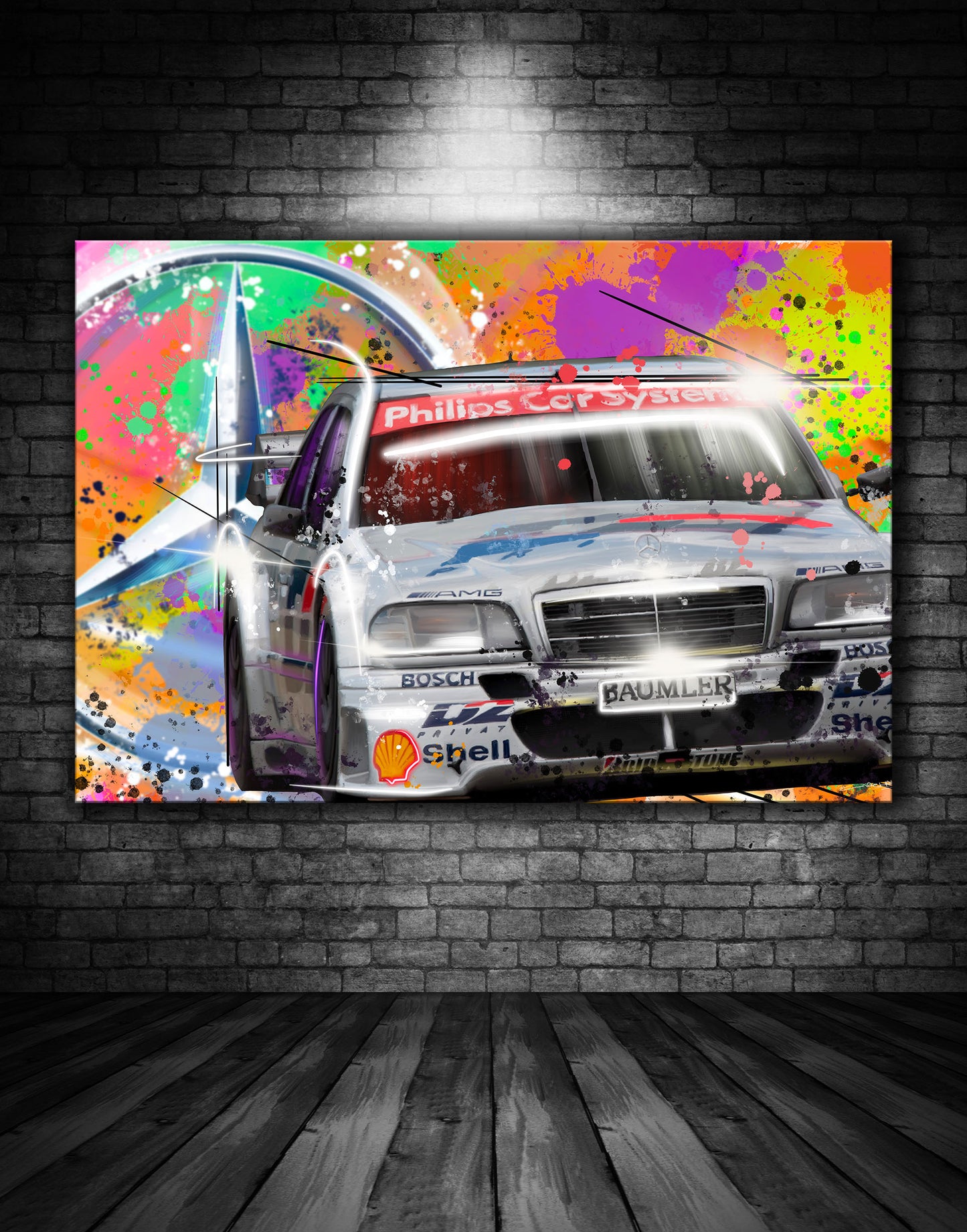 D2 Mercedes DTM Graffiti Painting