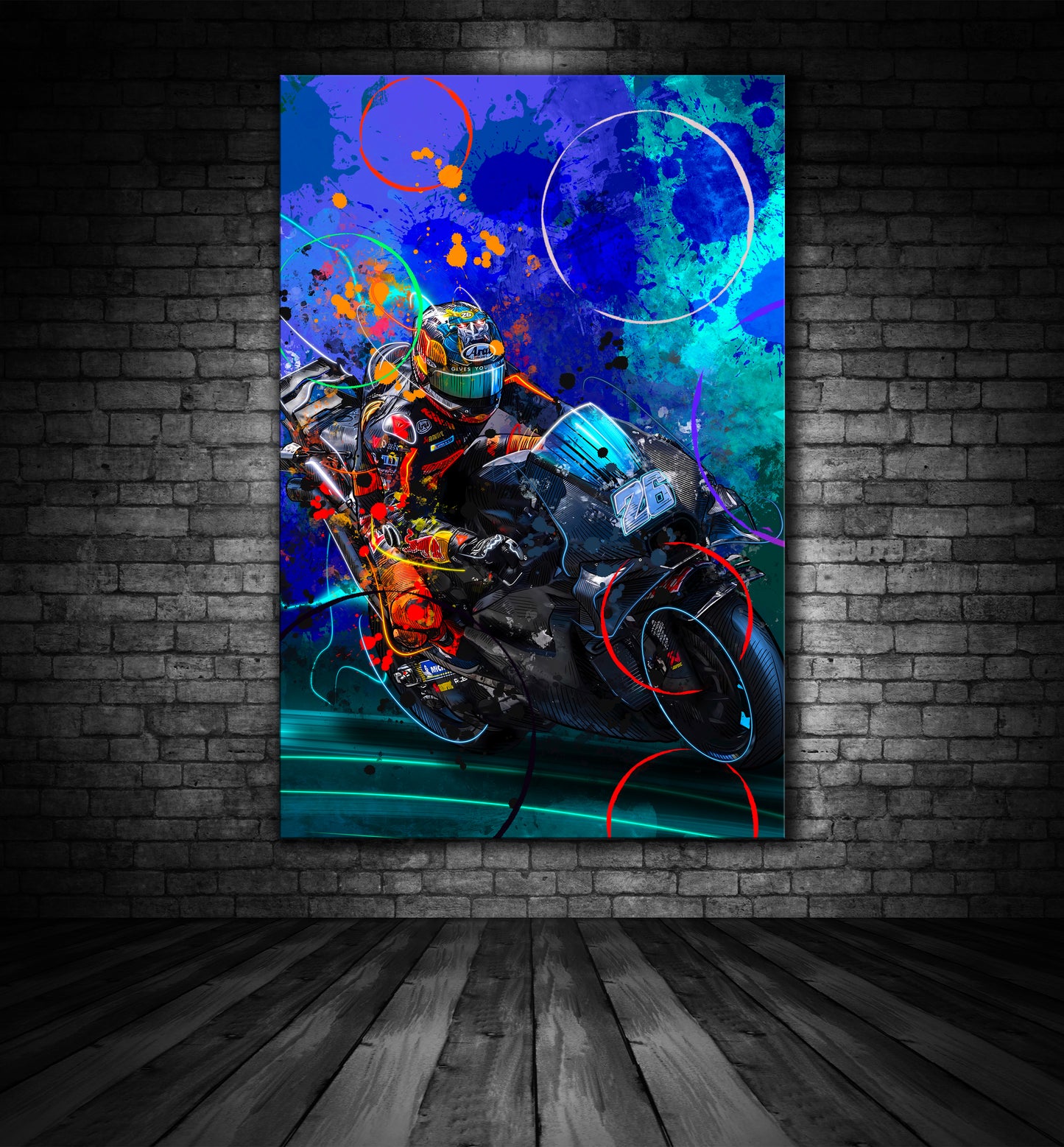 DANI PEDROSA KTM RED BULL MOTO GP PAINTING