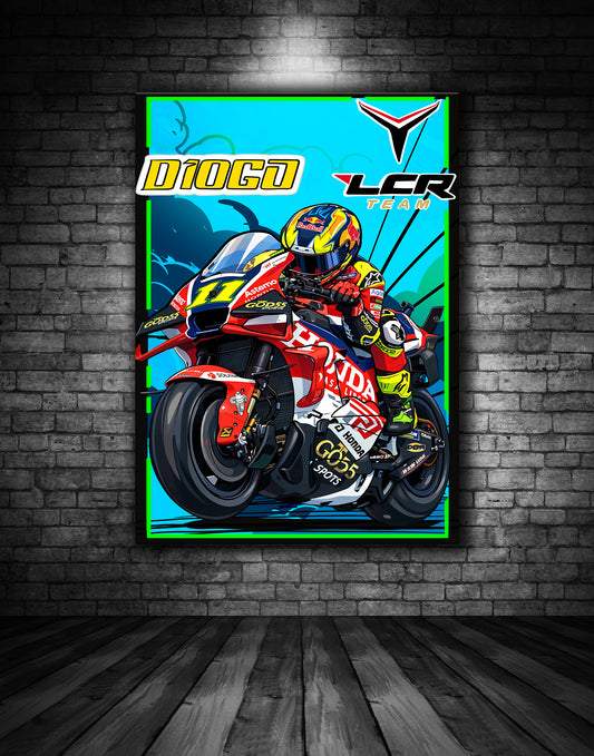 DIOGO MOREIRA LCR HONDA MOTO GP POSTER