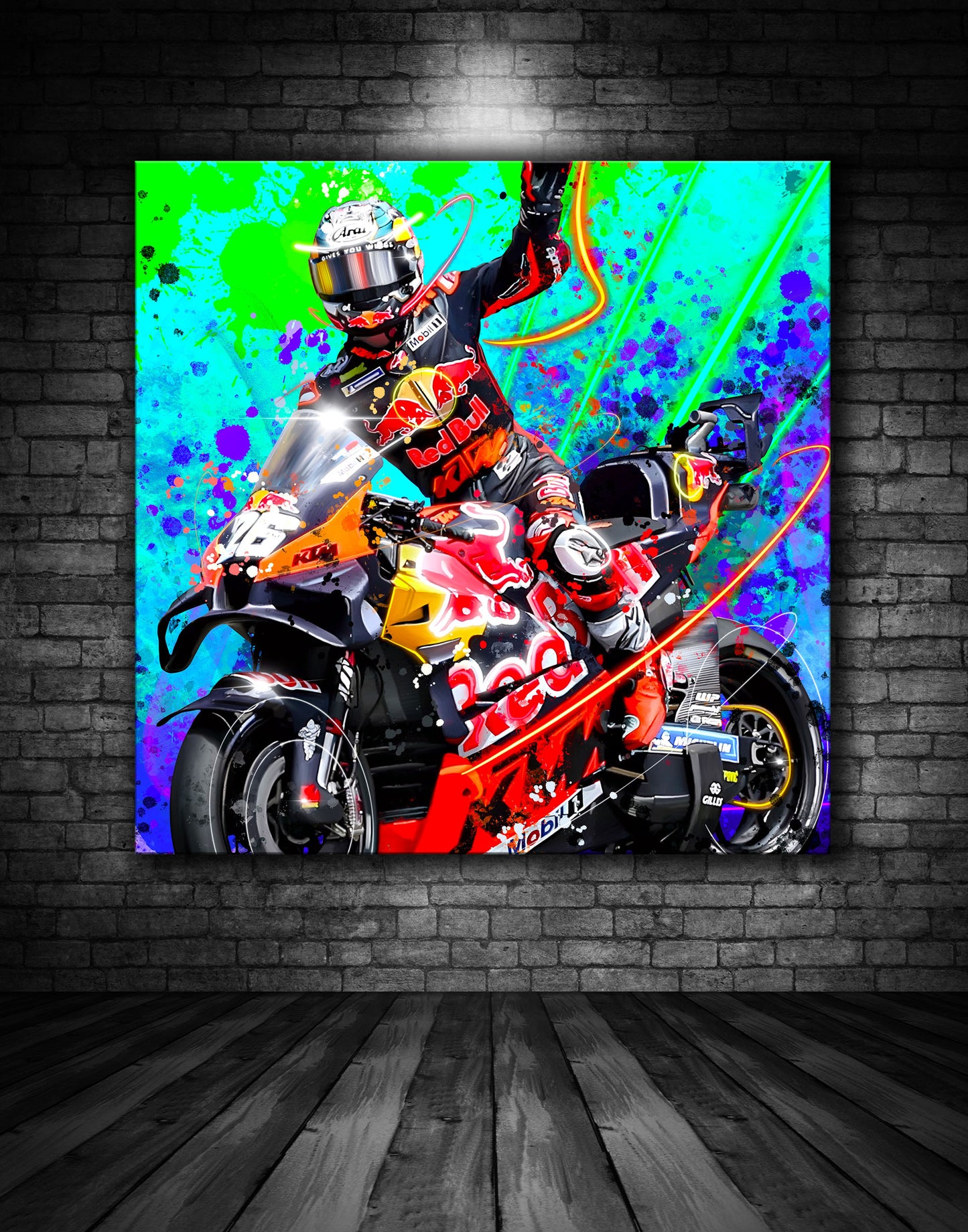 Dani Pedrosa KTM Graffiti Painting