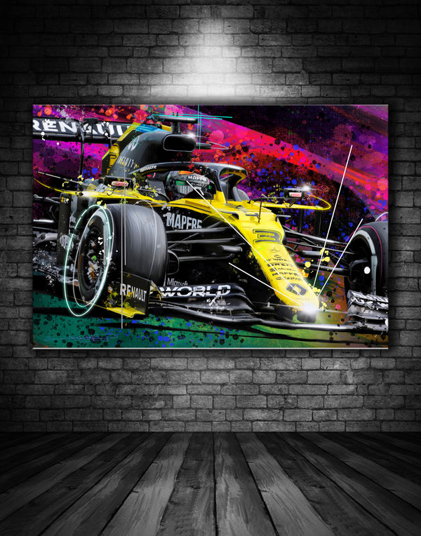 Daniel Ricciardo Renault F1 Graffiti Painting – Exclusively Motorsport