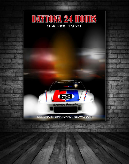 Daytona 24 Hours 1973 Vinateg Poster