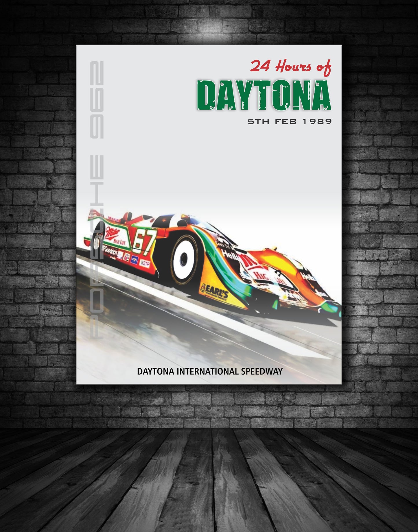 Daytona 24 Hours 1989 Vintage Poster