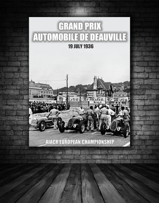 Deauville Grand Prix 1936 Vintage Poster