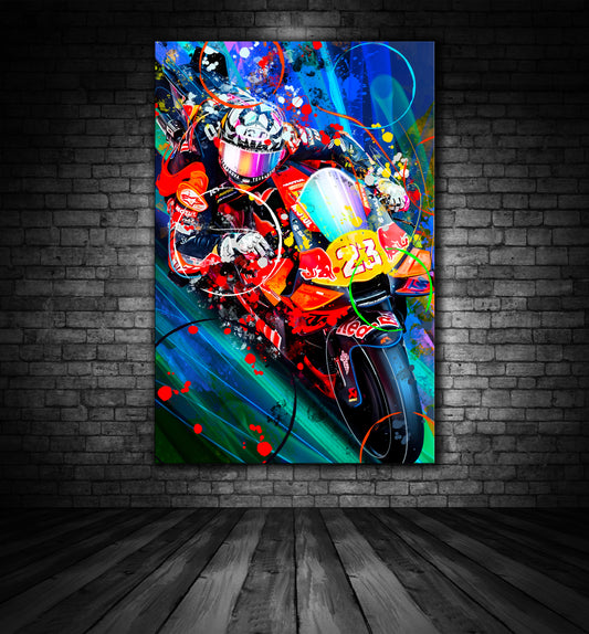 ENEA BASTIANINI KTM RED BULL TECH 3 GRAFFITI PAINTING