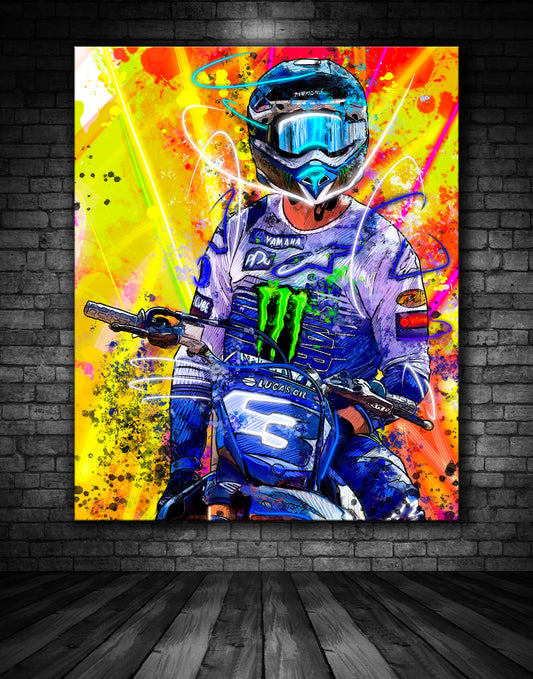 Eli Tomac Star Racing Yamaha 3 MX Graffiti Painting