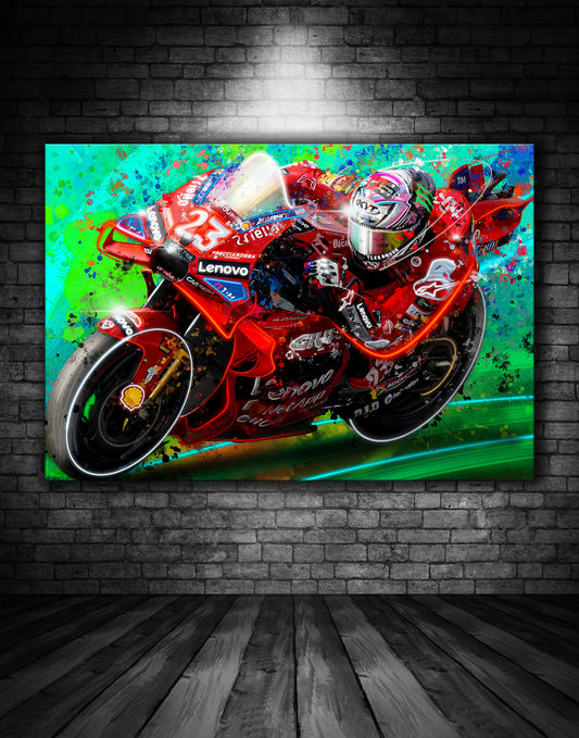 Enea Bastianini Lenovo Ducati Moto GP Graffiti Painting