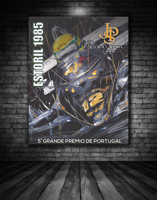 Estoril 1985 Senna Tribute Poster