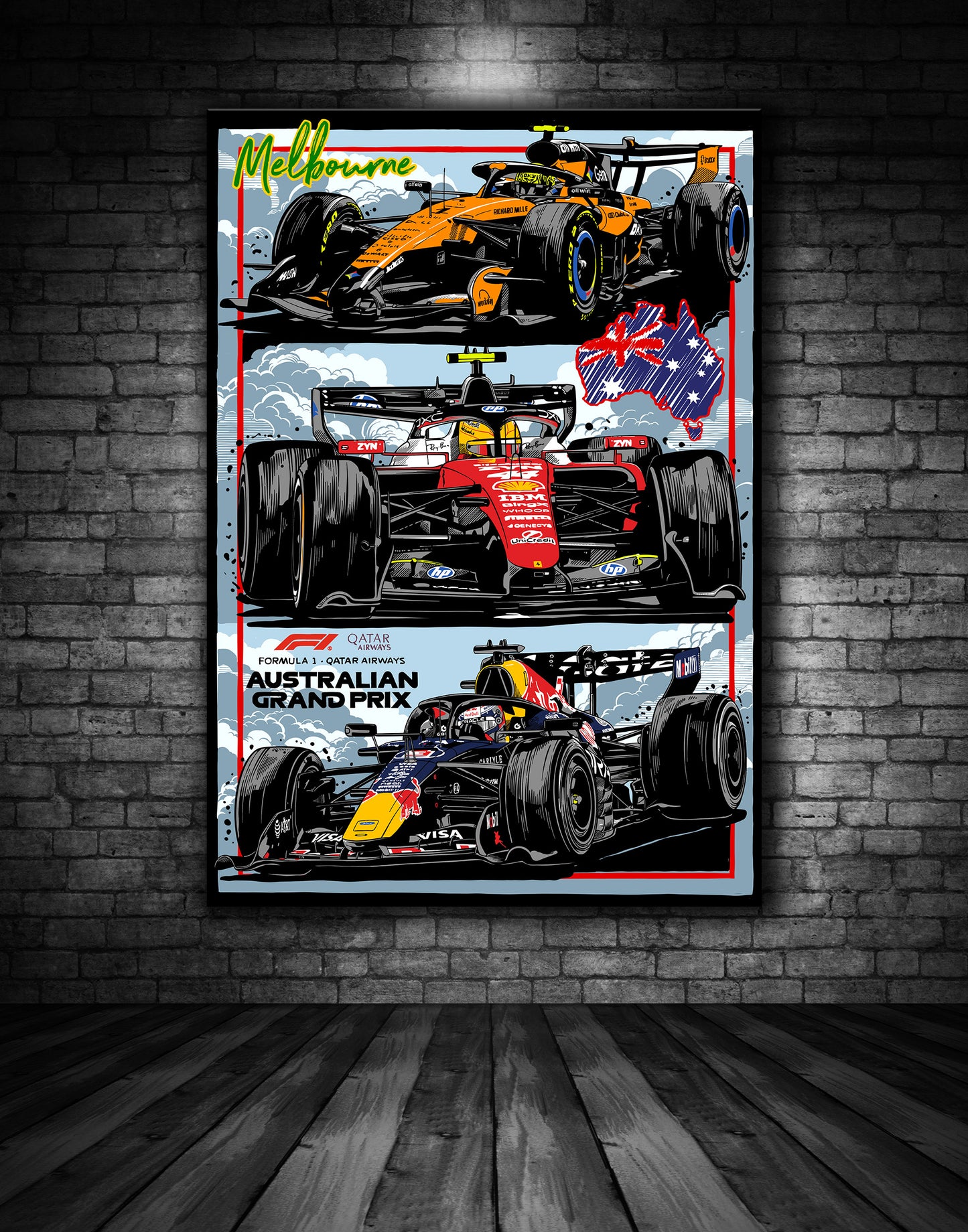 F1 MELBOURNE GRAND PRIX EVENT POSTER
