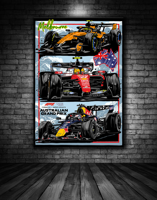 F1 MELBOURNE GRAND PRIX EVENT POSTER