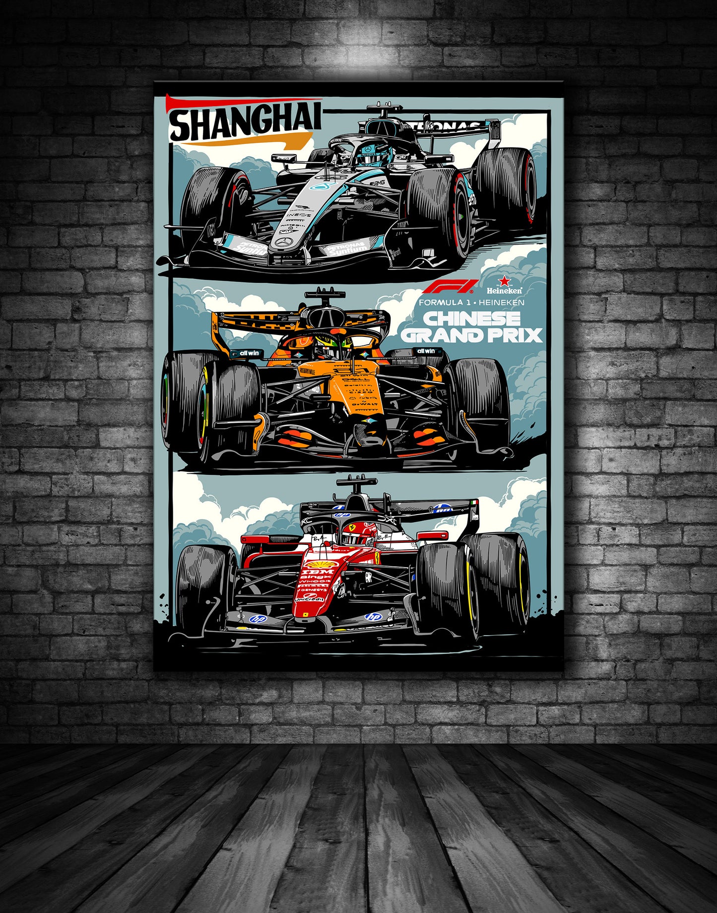 F1 SHANGHAI GRAND PRIX POSTER