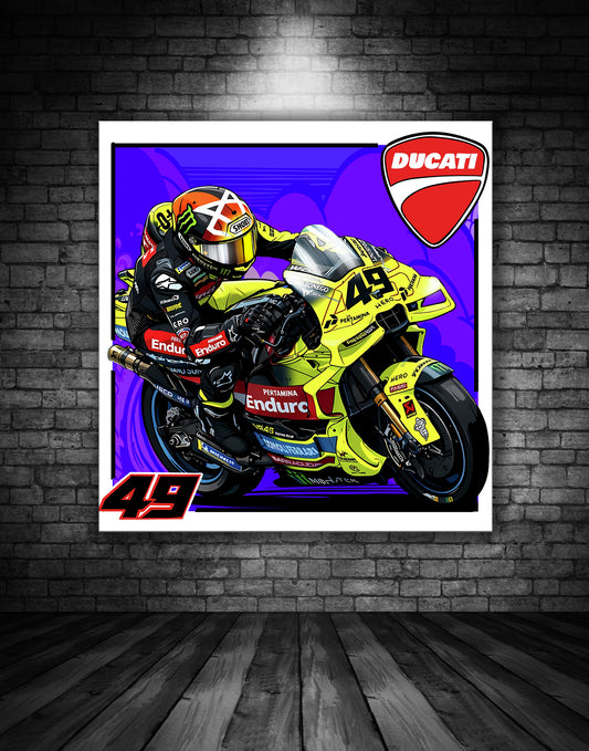 FABIO DI GIANNANTONIO VR46 DUCATI MOTO GP POSTER