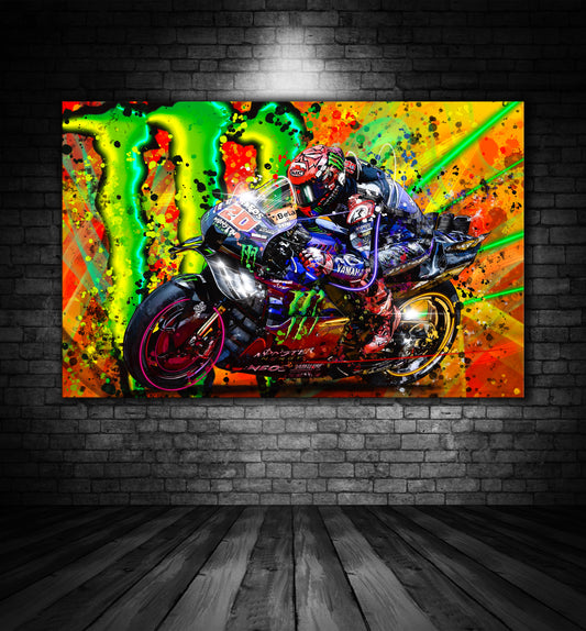FABIO MONSTER ENERGY YAMAHA MOTO GP GRAFFITI PAINTING