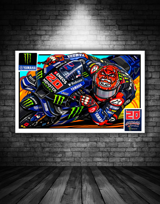 FABIO QUARTARARO YAMAHA MOTO GP POSTER