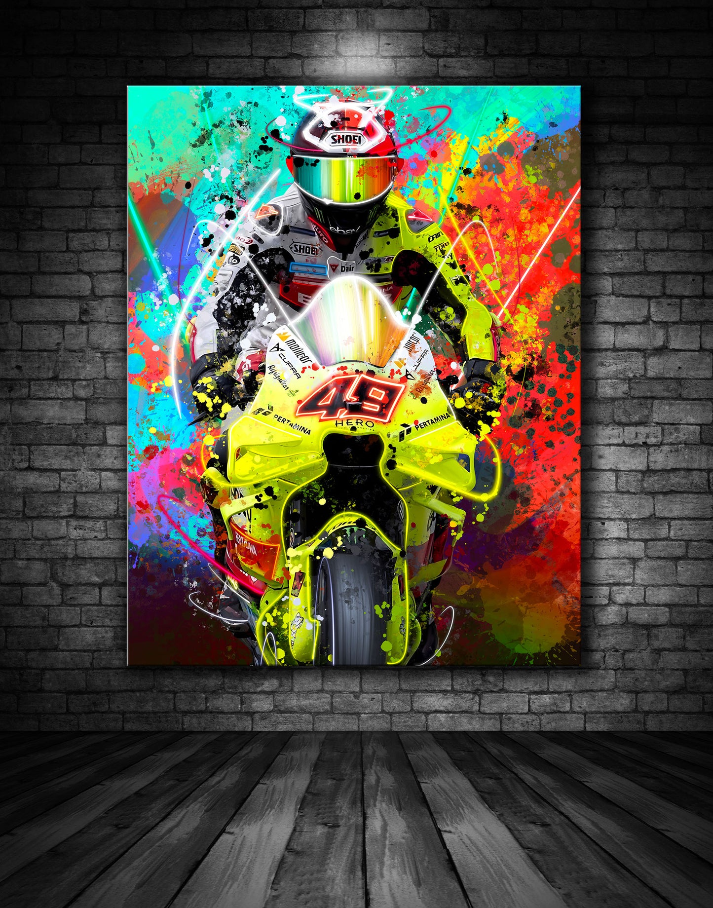 Fabbio Di Giannantonio VR46 Ducati Moto GP Graffiti Painting