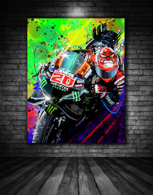 Fabio Quartararo Yamah Moto GP Graffiti Painting