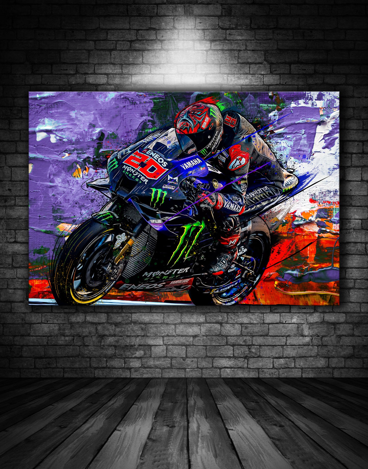 Fabio Quartararo Yamaha Moto GP Graffiti Painting