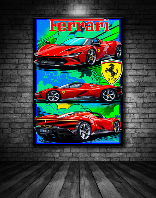 Fearrari Supercar Print