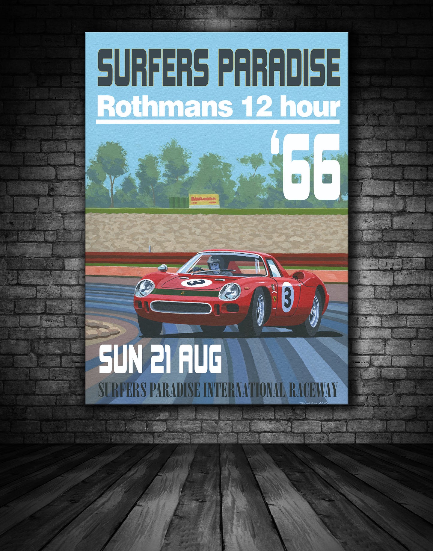 Ferrari 250LM Surfers Paradise Poster