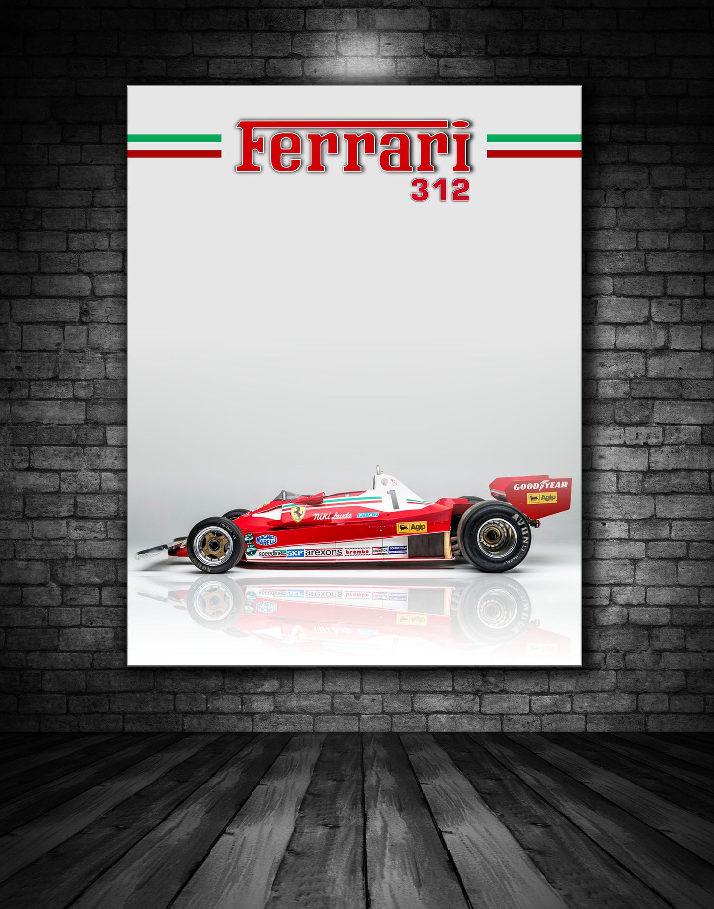 Ferrari 312 Niki Lauda Poster