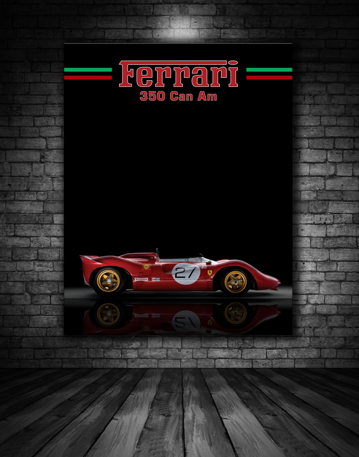 Ferrari 350 Can Am Poster