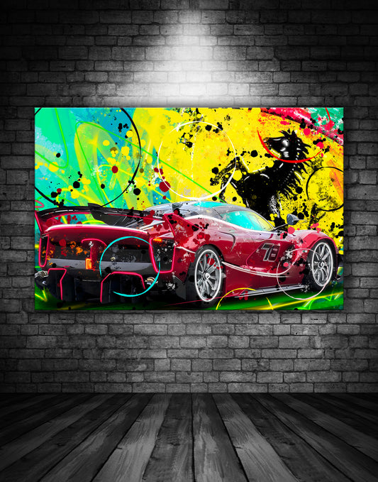 Ferrari FXX Graffiti Painting