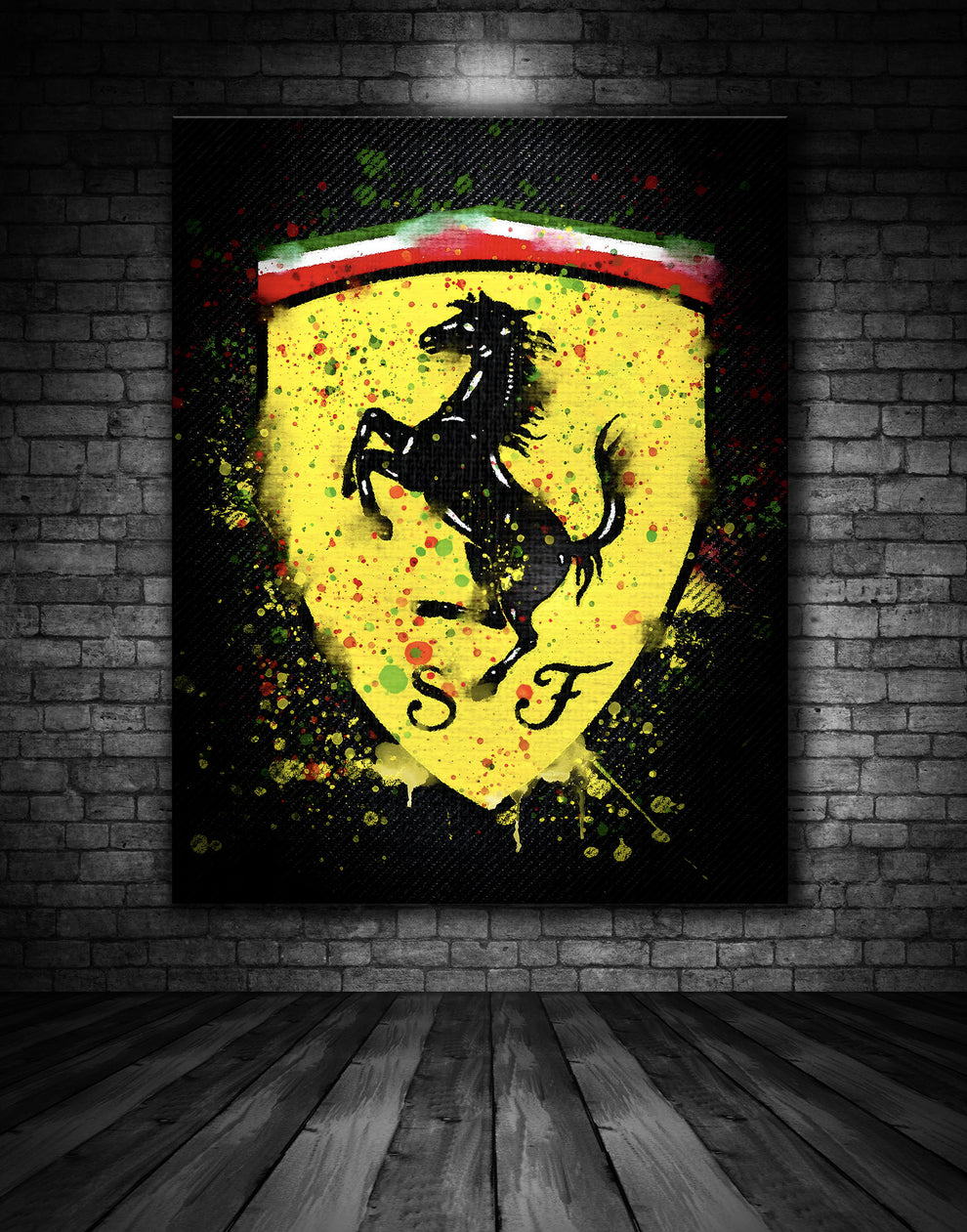 Ferrari Logo Graffiti Painting – Exclusively Motorsport