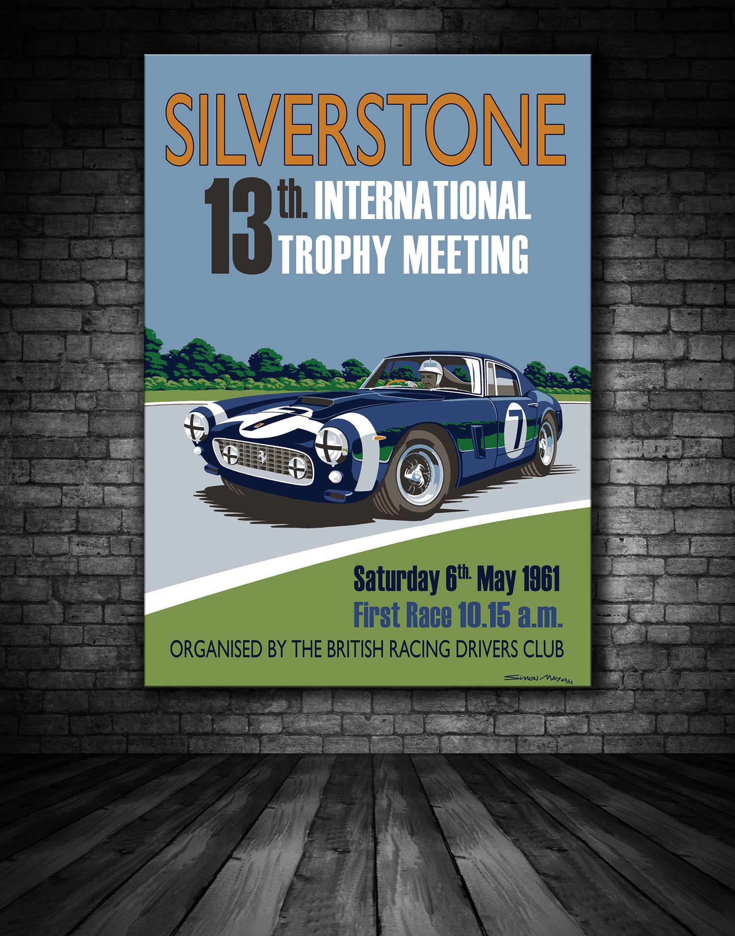 Ferrari Silverstone 1961 Poster