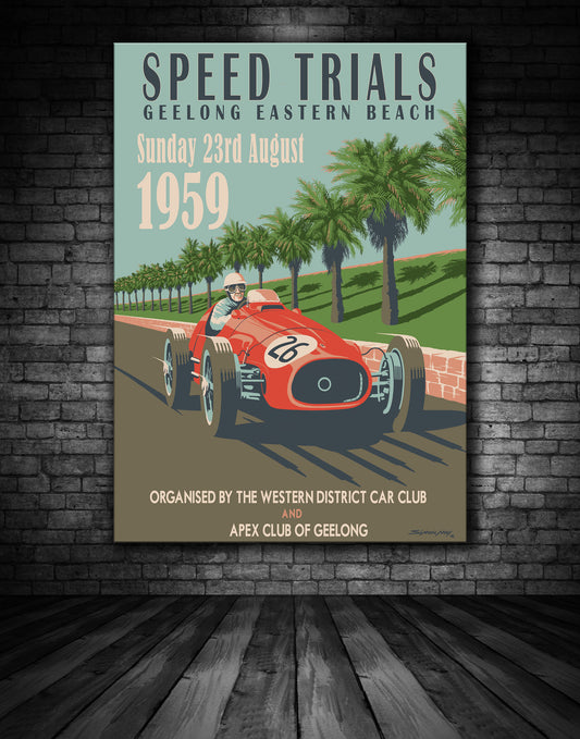 Ferrari Tipo Geelong Poster