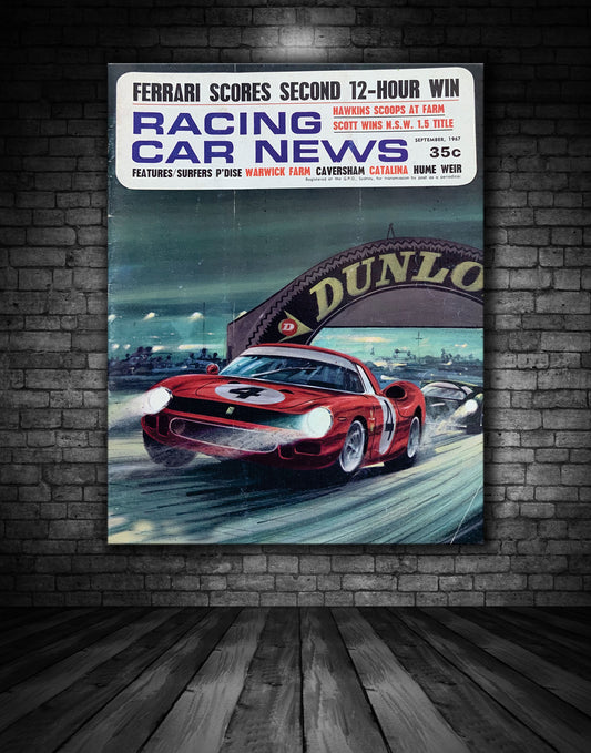 Ferrari Victory at Le Mans Vintage Poster (1)