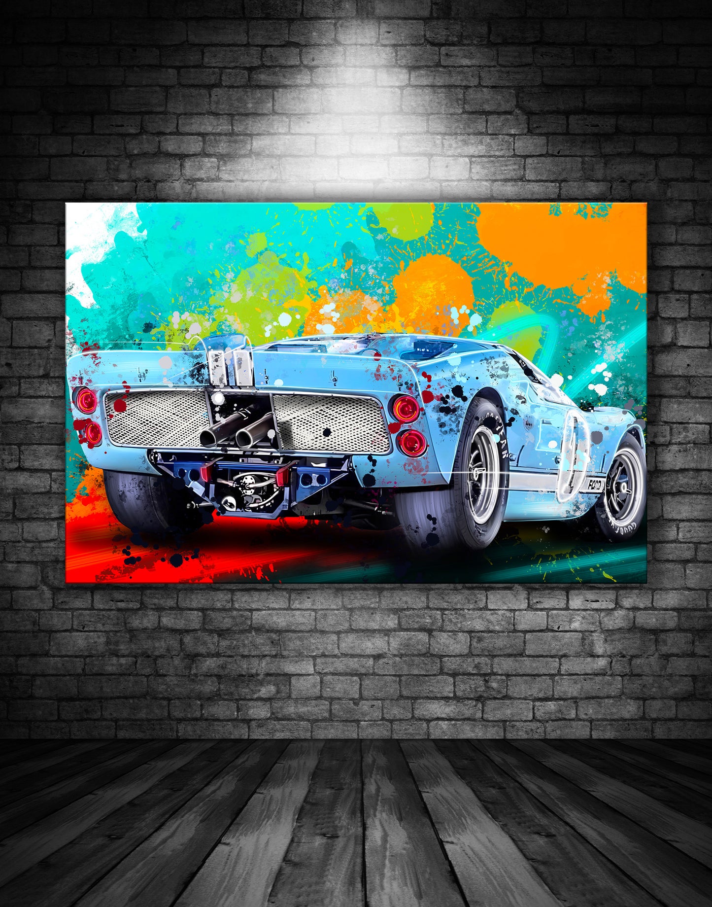 Ford GT40 Rear Graffiti Painting