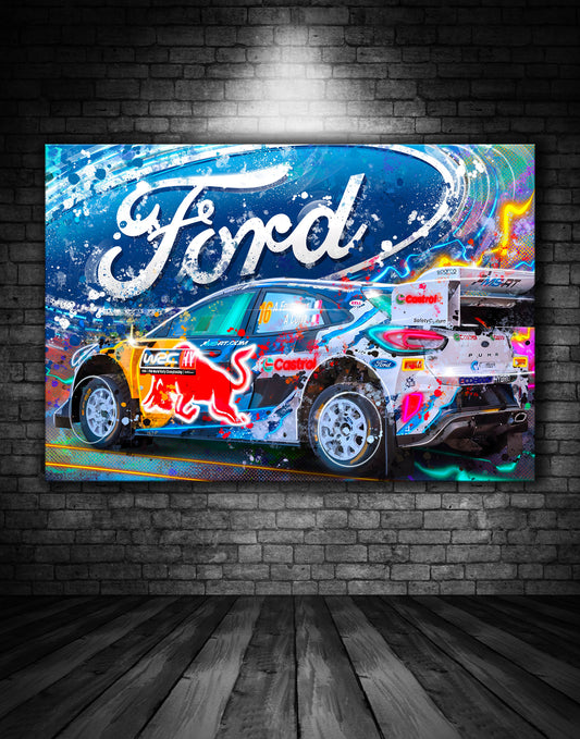 Ford Puma M Sport Rally Car Graffiti Painting