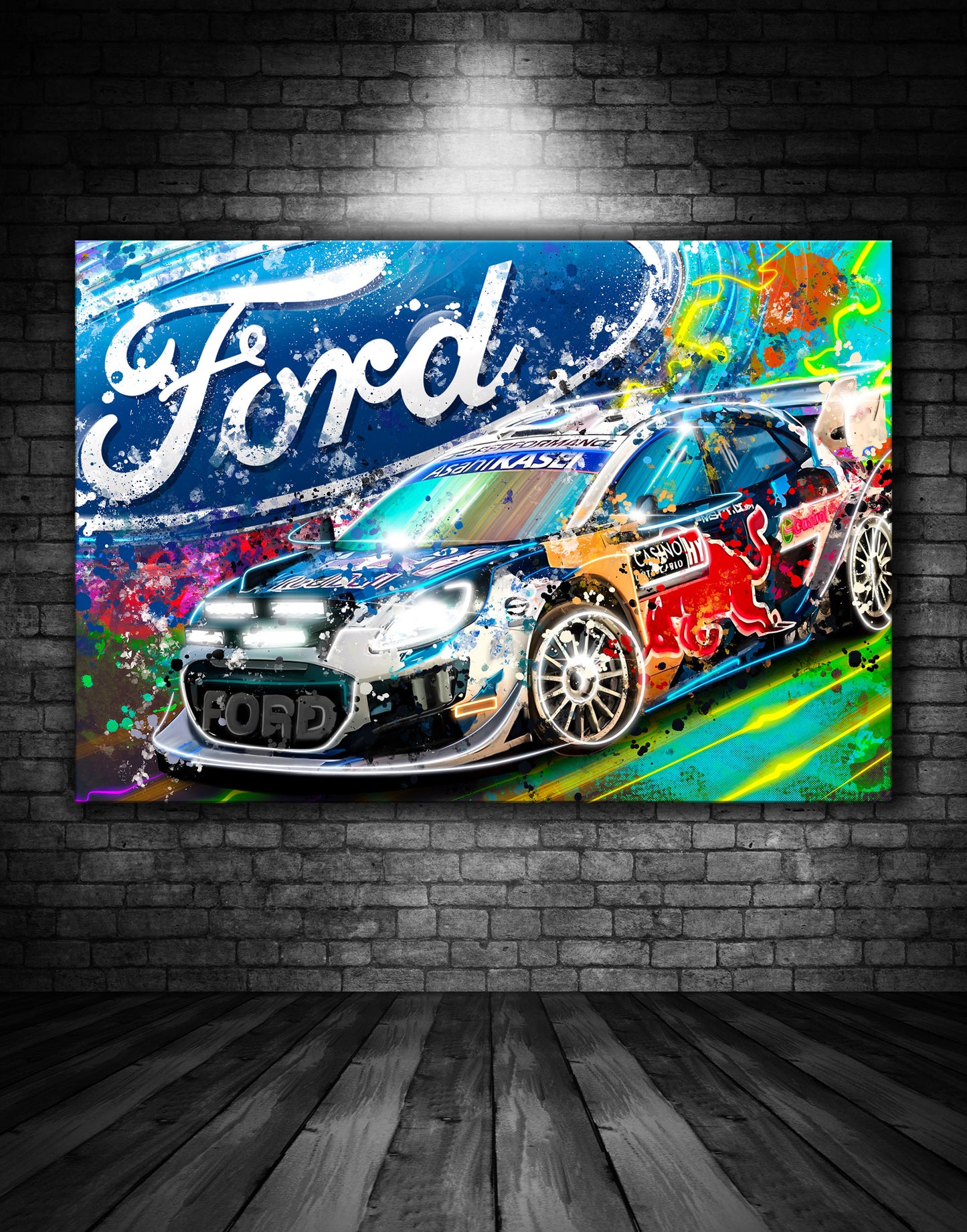 Ford Puma WRC Rally Car Graffiti Painting