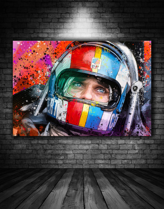 Francois Cevert Tribute Graffiti Painting