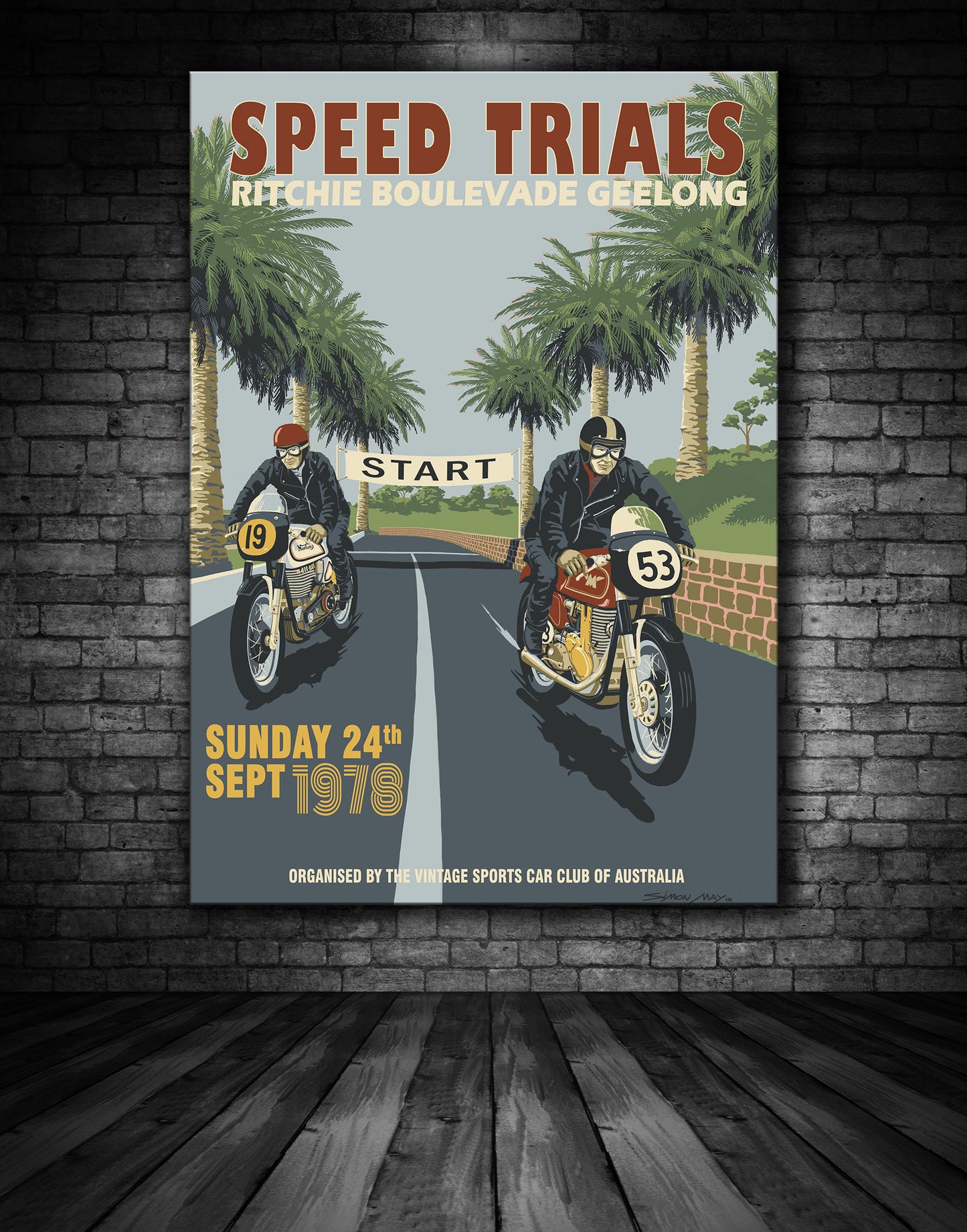 Geelong 1978-Norton-Matchless Poster