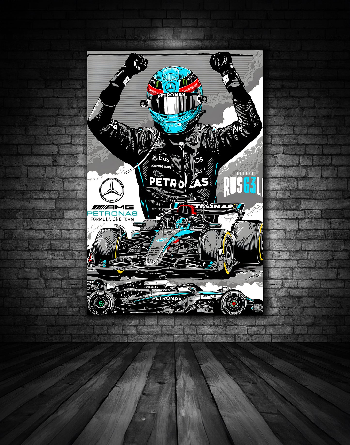 George Russell Mercedes Black Edition 2025