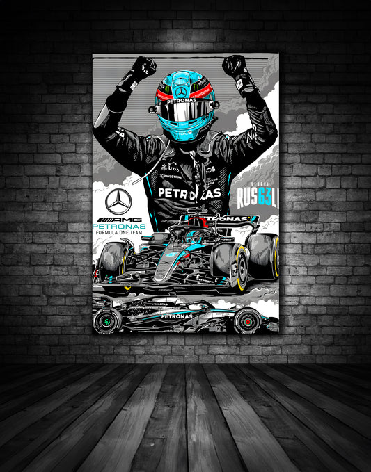 George Russell Mercedes Black Edition 2025