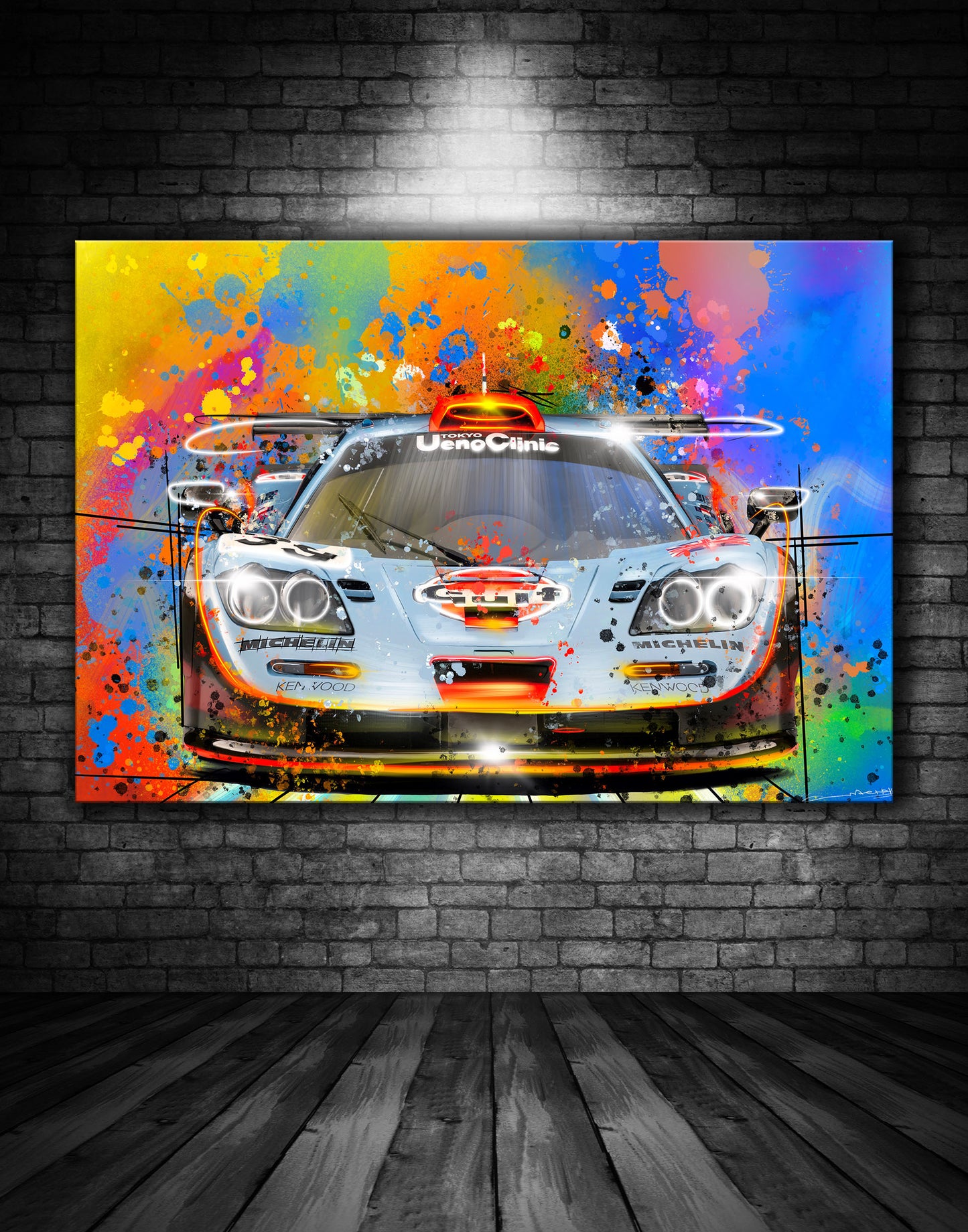 Gulf Mclaren F1 Graffiti Painting