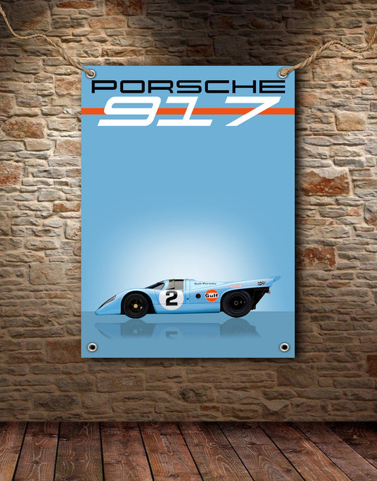 Gulf Porsche 917 Garage - Workshop Banner