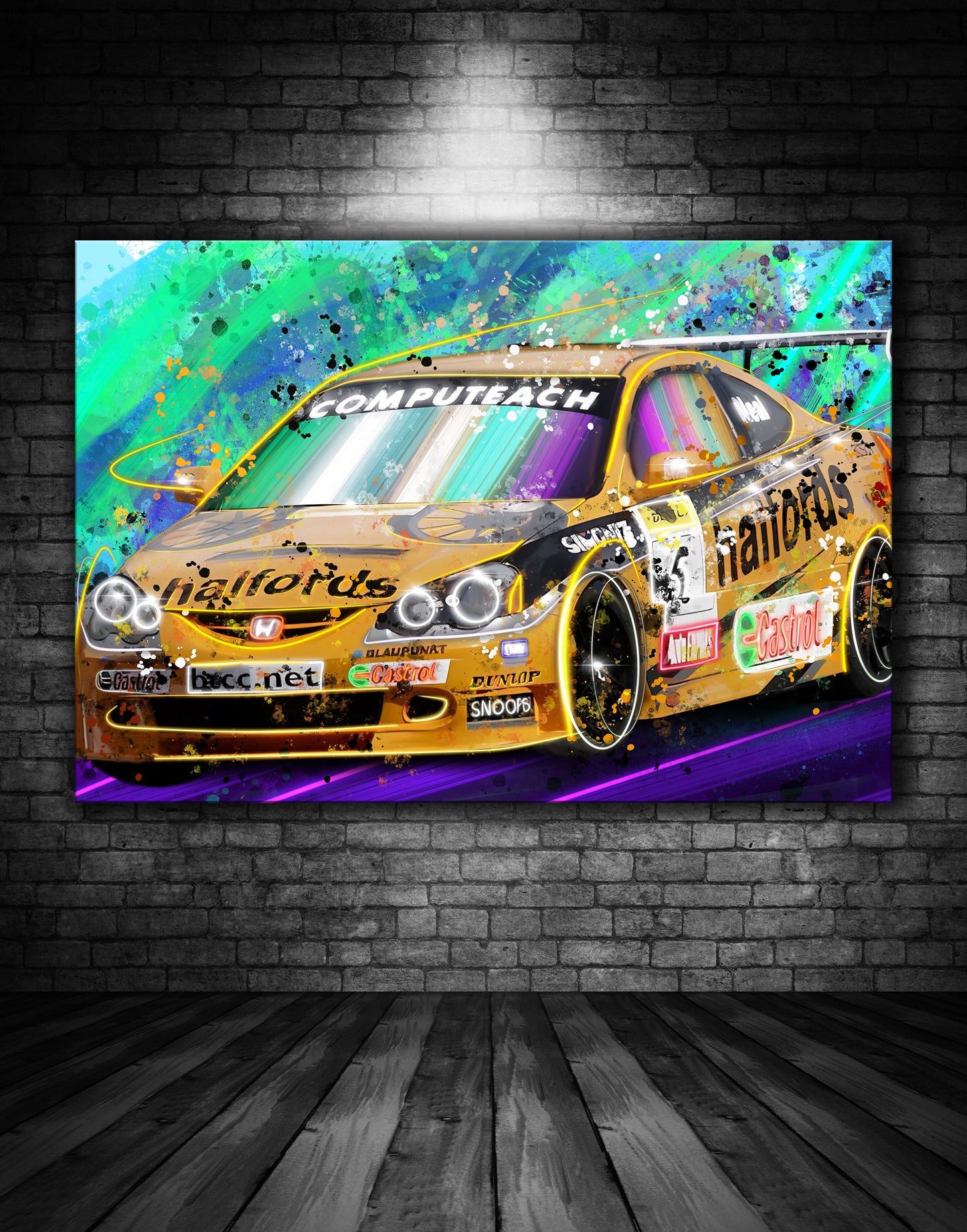 Honda Civic BTCC Touring Car Graffiti Painting