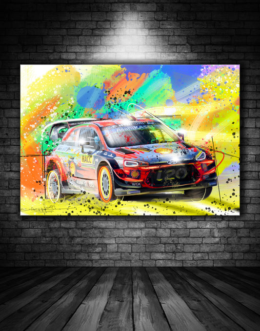 Hyundai i20 Rally Car Graffiti Painting