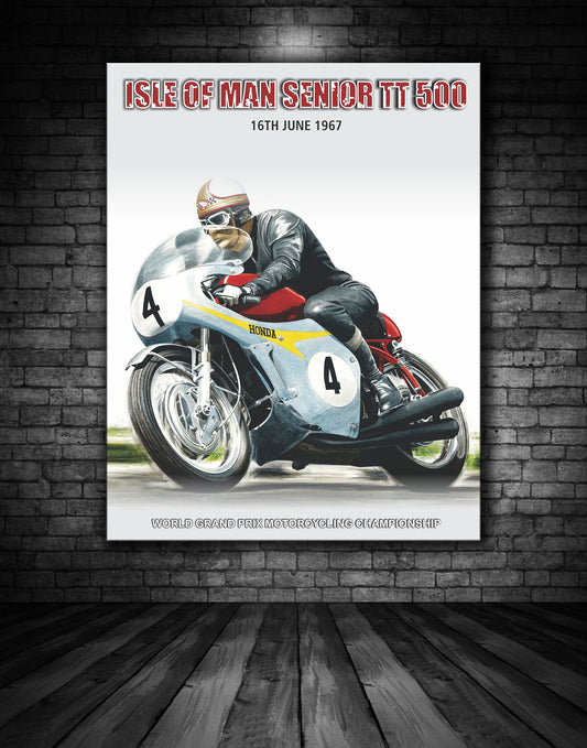 Isle Of Man TT 1967 Vintage Poster