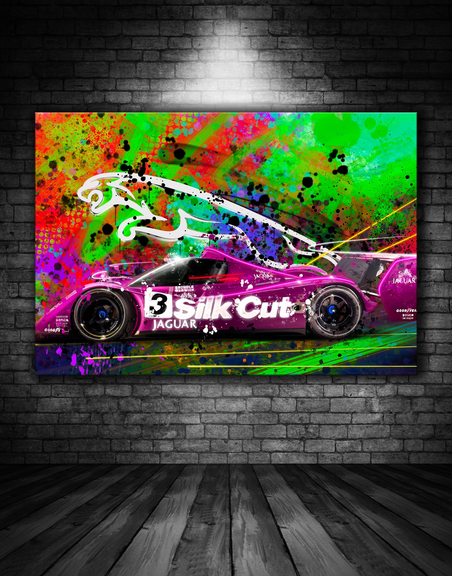 Jaguar Silk Cut XJR14 Graffiti Painting