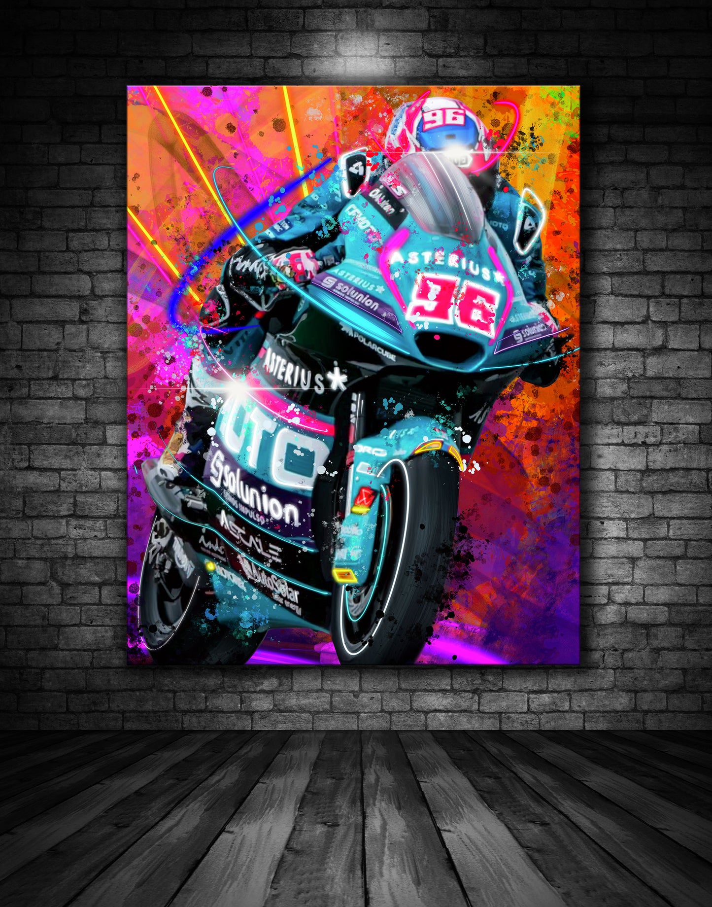 Jake Dixon Moto 2 Graffiti Painting