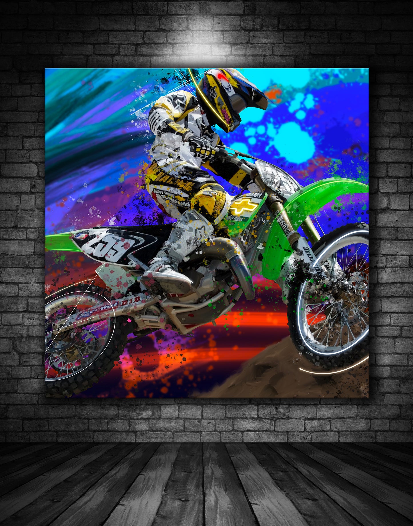 James Stewart Kawasaki 259 MX Graffiti Painting