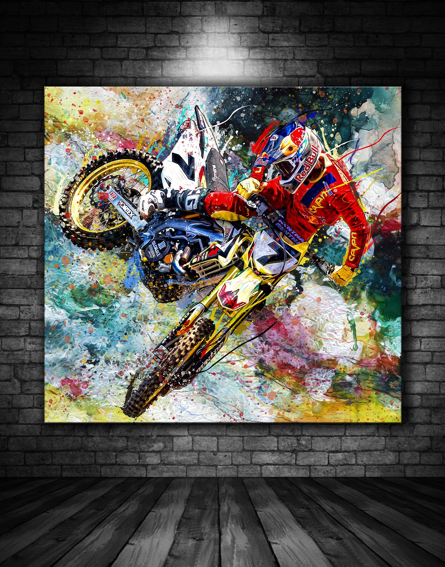 James Stewart Suzuki 7 Graffiti Painting