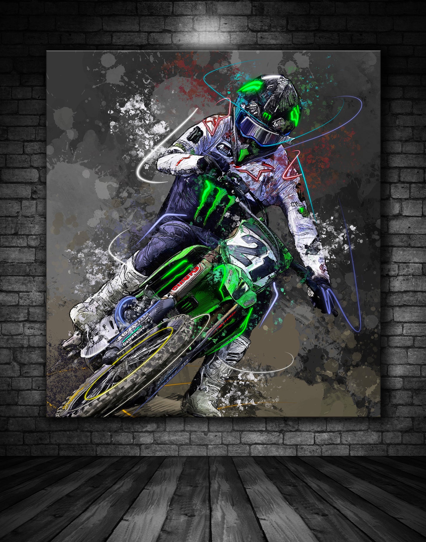 Jason Anderson Pacific Kawasaki MX Graffiti Painting