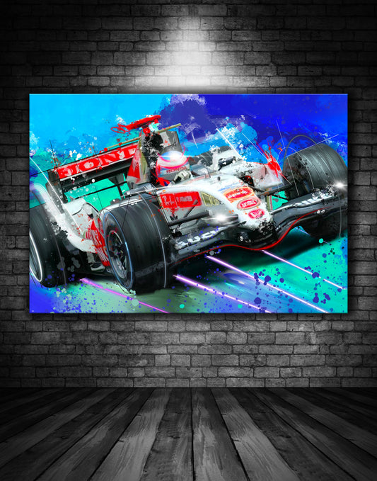 Jenson Button BAR F1 Graffiti Painting